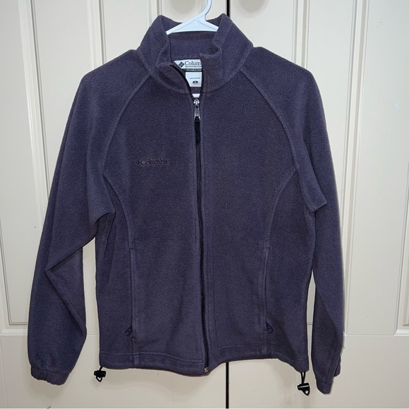 Columbia Sweaters - Columbia Small Purple Fleece Zip-Up Sweater